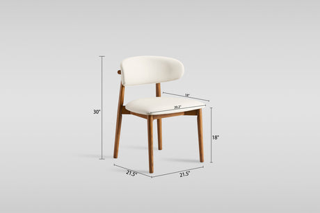 Yomi Beige/Walnut Dining Chair by New Era Innovations at Eve Furniture