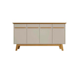 Yonkers 62.99 Sideboard in Off White and Cinnamon by Manhattan Comfort at Eve Furniture