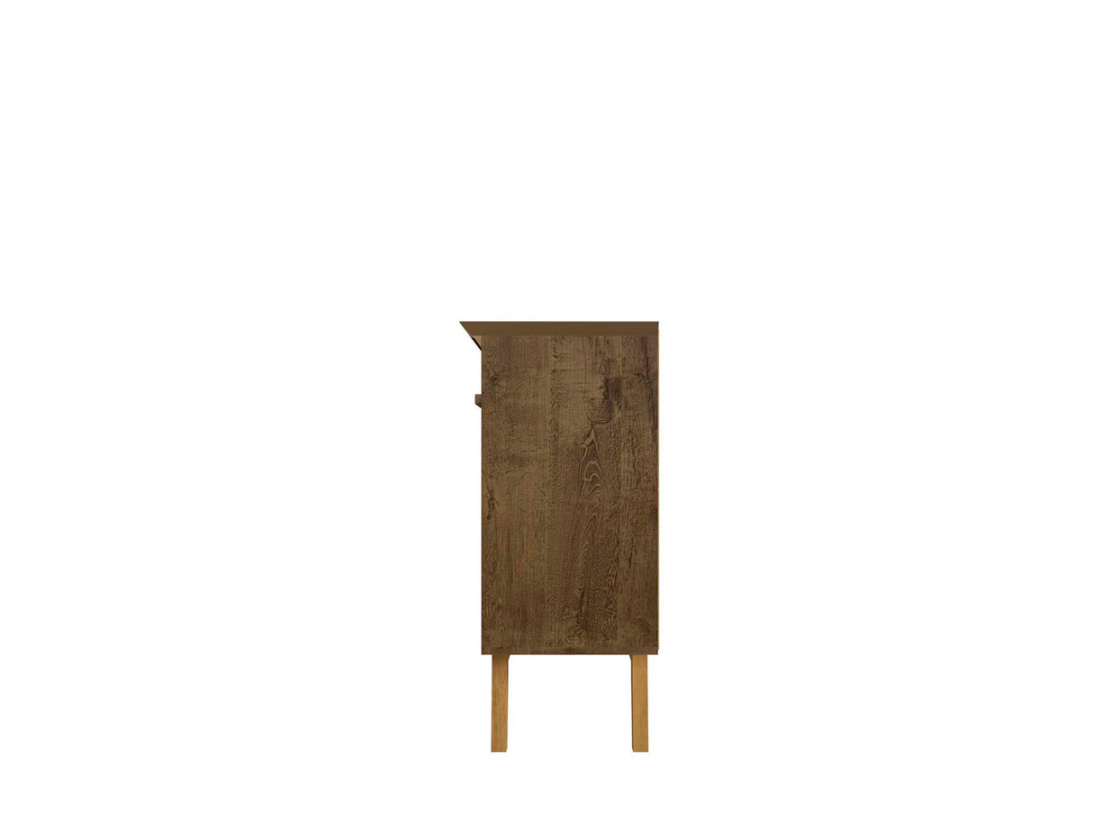 Yonkers 62.99 Sideboard in Rustic Brown by Manhattan Comfort at Eve Furniture