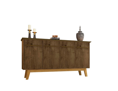 Yonkers 62.99 Sideboard in Rustic Brown by Manhattan Comfort at Eve Furniture
