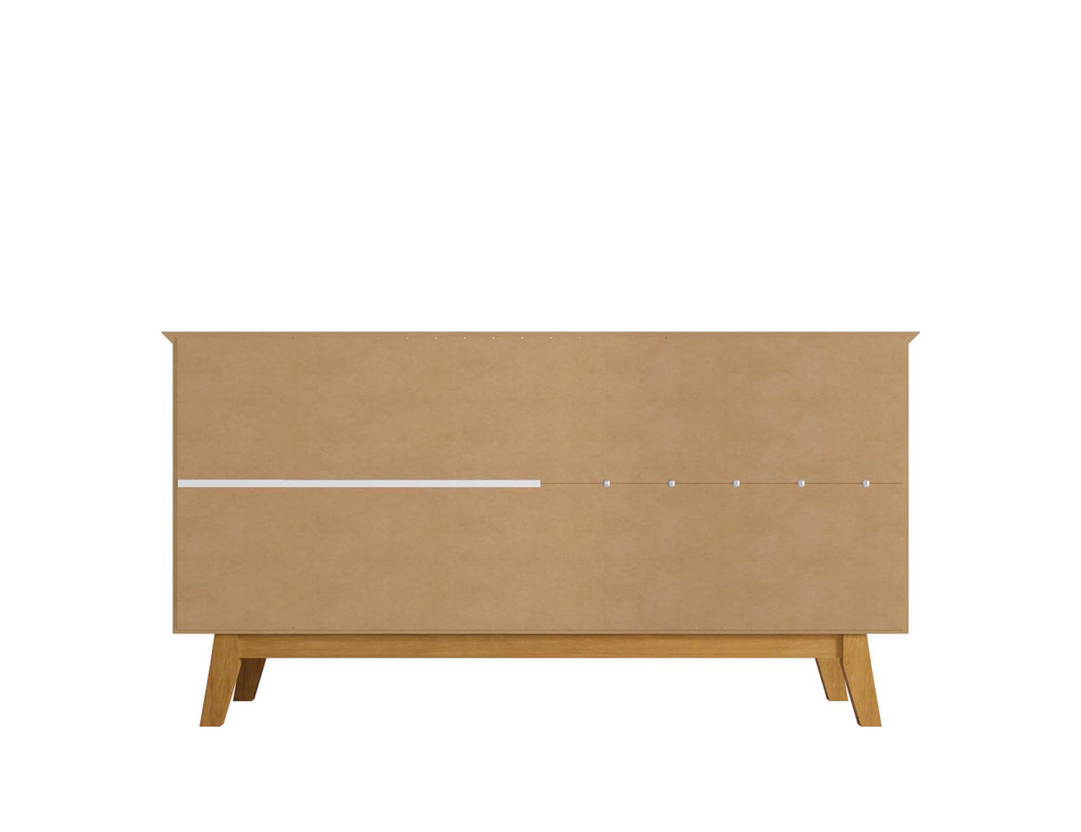 Yonkers 62.99 Sideboard in Rustic Brown by Manhattan Comfort at Eve Furniture