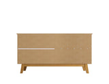 Yonkers 62.99 Sideboard in Rustic Brown by Manhattan Comfort at Eve Furniture