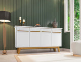 Yonkers 62.99 Sideboard in White by Manhattan Comfort at Eve Furniture