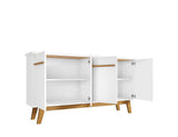 Yonkers 62.99 Sideboard in White by Manhattan Comfort at Eve Furniture