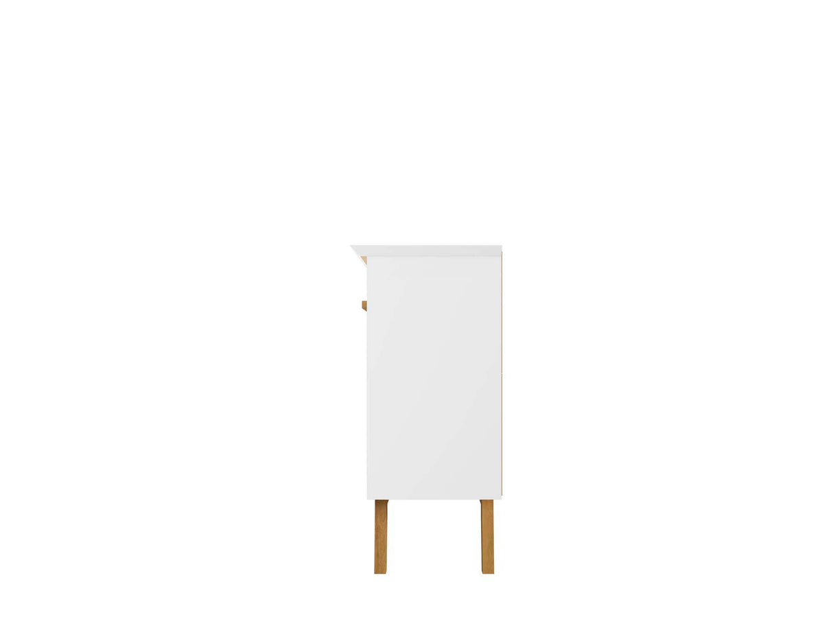 Yonkers 62.99 Sideboard in White by Manhattan Comfort at Eve Furniture