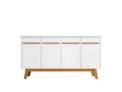 Yonkers 62.99 Sideboard in White by Manhattan Comfort at Eve Furniture