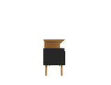 Yonkers 62.99 TV Stand in Black and Cinnamon by Manhattan Comfort at Eve Furniture