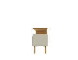 Yonkers 62.99 TV Stand in Off White and Cinnamon by Manhattan Comfort at Eve Furniture
