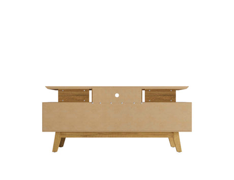 Yonkers 62.99 TV Stand in Off White and Cinnamon by Manhattan Comfort at Eve Furniture
