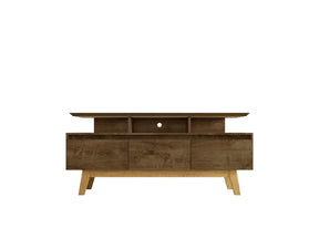 Yonkers 62.99 TV Stand in Rustic Brown by Manhattan Comfort at Eve Furniture