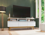 Yonkers 62.99 TV Stand in White by Manhattan Comfort at Eve Furniture