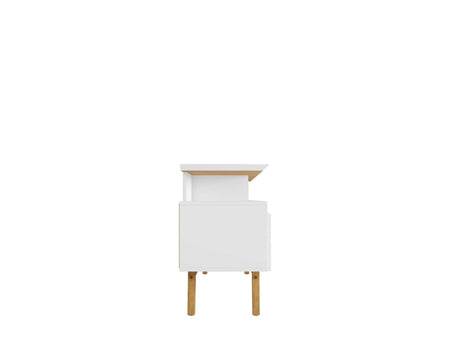 Yonkers 62.99 TV Stand in White by Manhattan Comfort at Eve Furniture