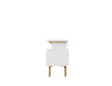 Yonkers 62.99 TV Stand in White by Manhattan Comfort at Eve Furniture