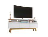 Yonkers 62.99 TV Stand in White by Manhattan Comfort at Eve Furniture