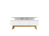 Yonkers 62.99 TV Stand in White by Manhattan Comfort at Eve Furniture