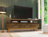 Yonkers 70.86 TV Stand in Rustic Brown by Manhattan Comfort at Eve Furniture