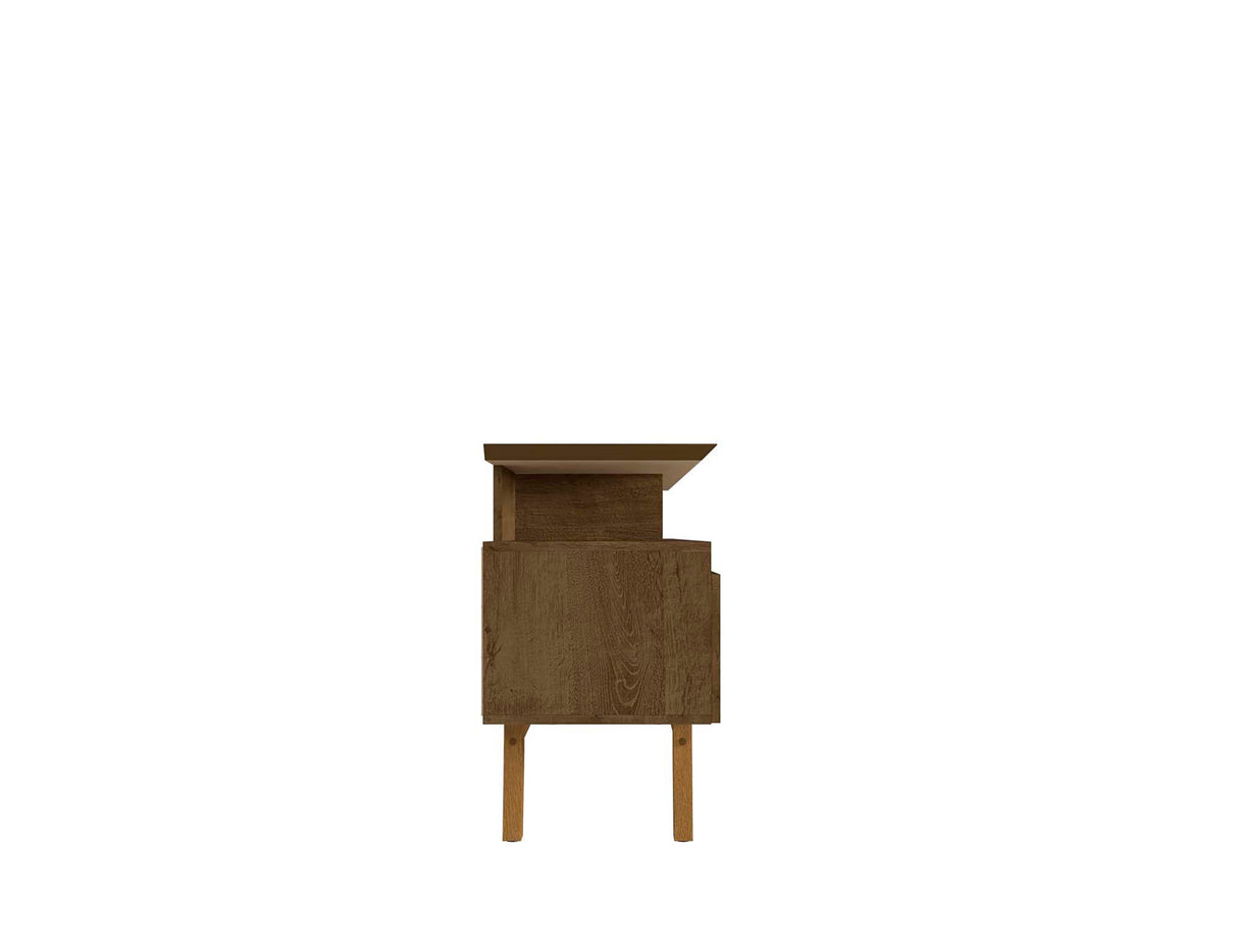 Yonkers 70.86 TV Stand in Rustic Brown by Manhattan Comfort at Eve Furniture