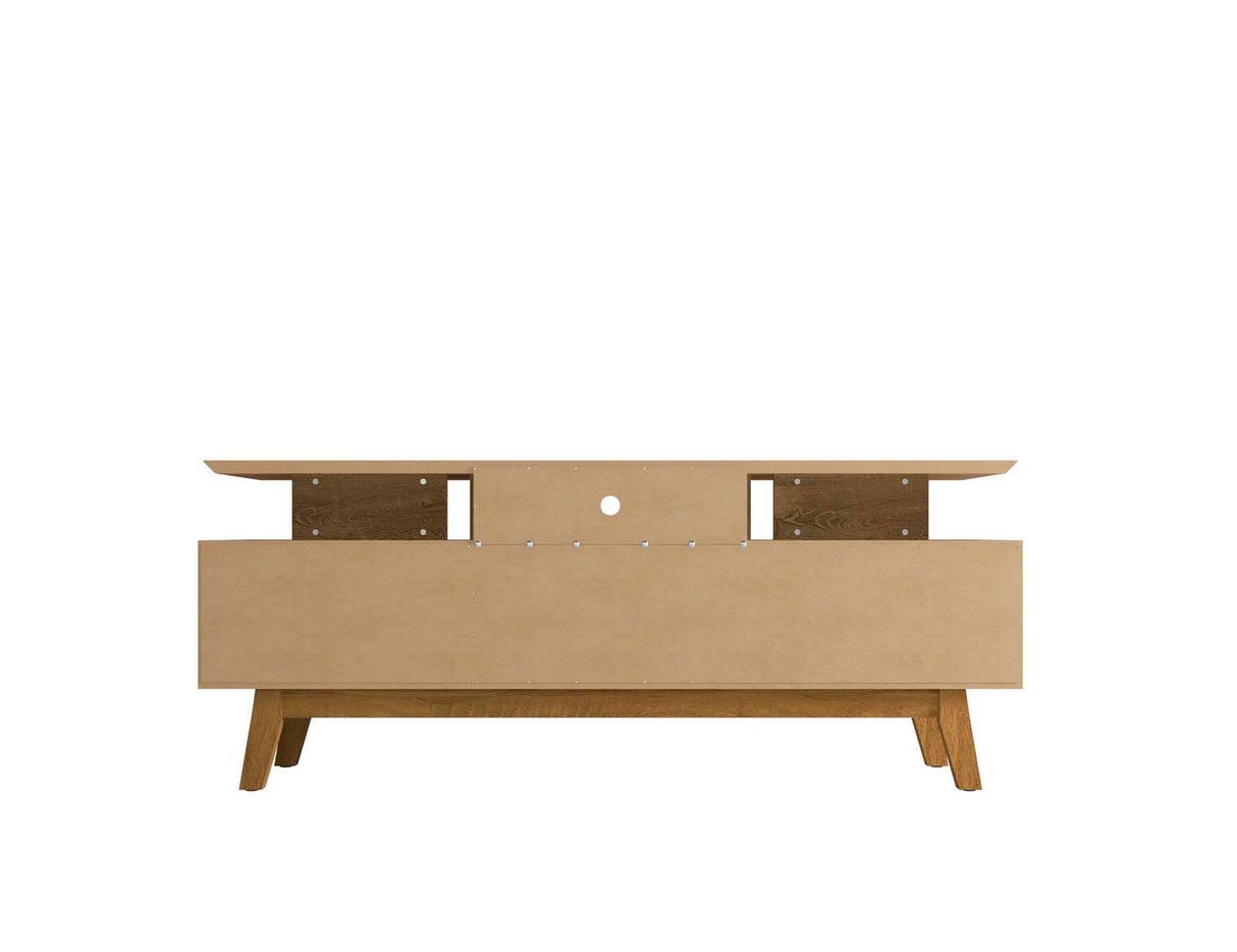 Yonkers 70.86 TV Stand in Rustic Brown by Manhattan Comfort at Eve Furniture