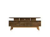 Yonkers 70.86 TV Stand in Rustic Brown by Manhattan Comfort at Eve Furniture