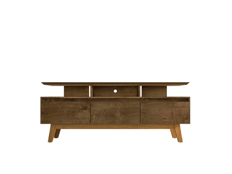 Yonkers 70.86 TV Stand in Rustic Brown by Manhattan Comfort at Eve Furniture