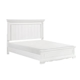 York White California King Bed by Homelegance at Eve Furniture