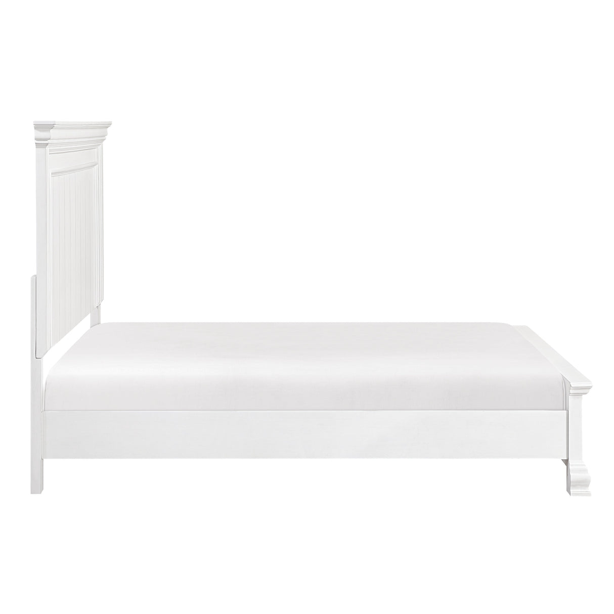York White California King Bed by Homelegance at Eve Furniture