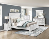 York White California King Bed by Homelegance at Eve Furniture