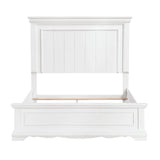 York White Eastern King Panel Bed by Homelegance at Eve Furniture