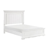 York White Eastern King Panel Bed by Homelegance at Eve Furniture