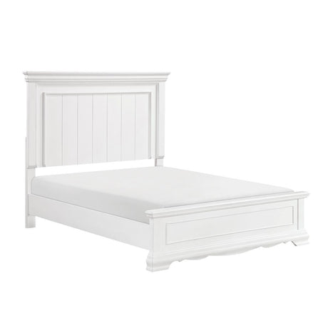 York White Full Panel Bed by Homelegance at Eve Furniture