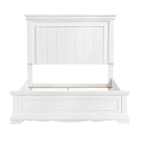 York White Queen Panel Bed by Homelegance at Eve Furniture