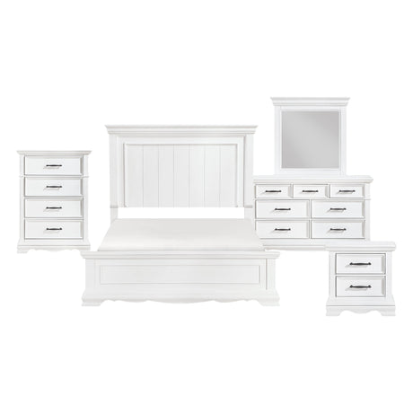 York White Panel Bedroom Set by Homelegance at Eve Furniture