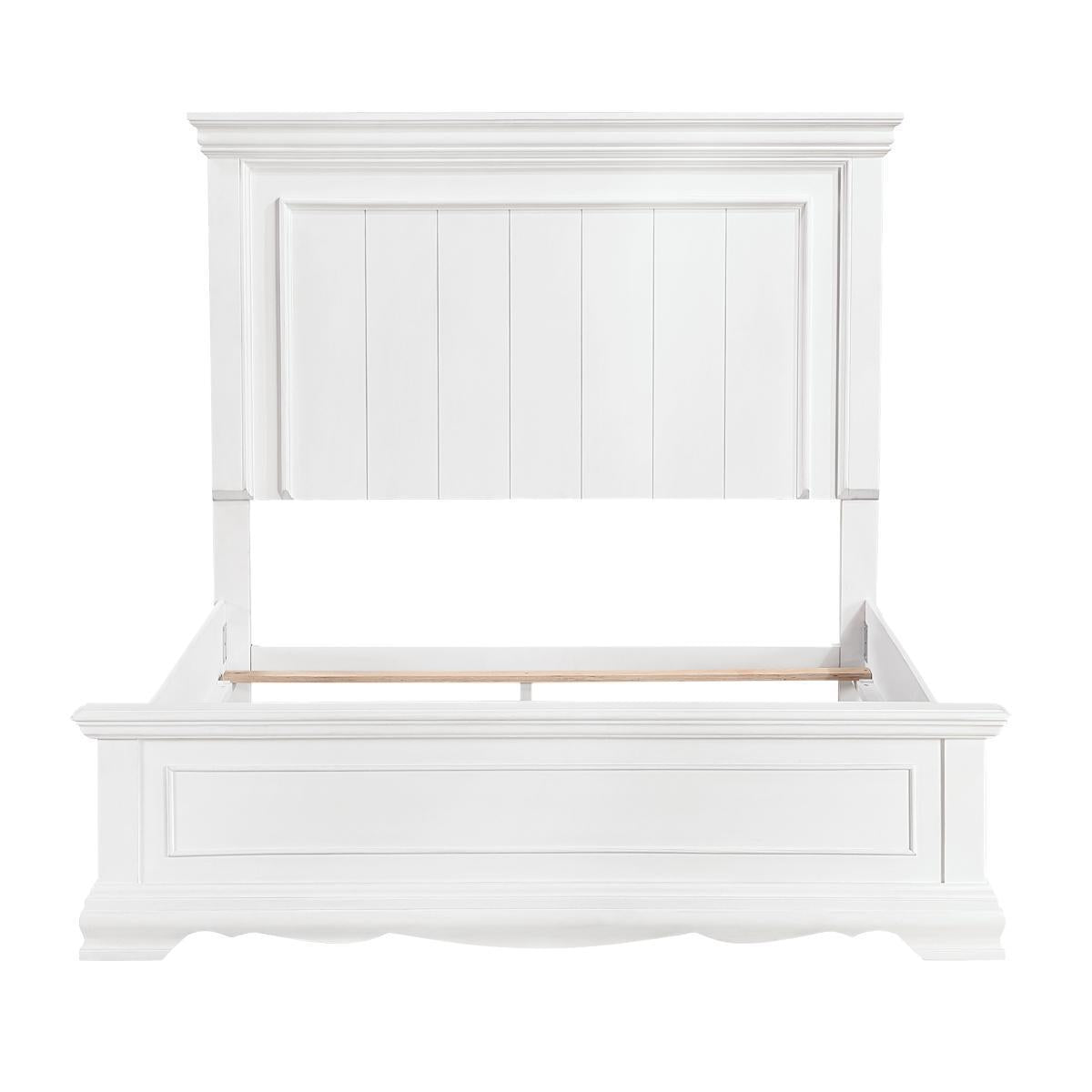 York White Eastern King Panel Bed by Homelegance at Eve Furniture