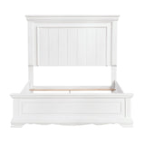 York White Eastern King Panel Bed by Homelegance at Eve Furniture