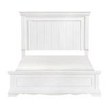 York White Eastern King Panel Bed by Homelegance at Eve Furniture