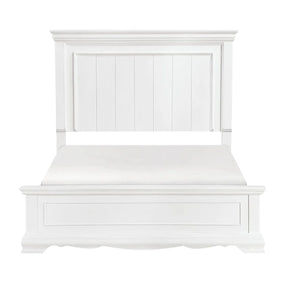 York White Eastern King Panel Bed by Homelegance at Eve Furniture
