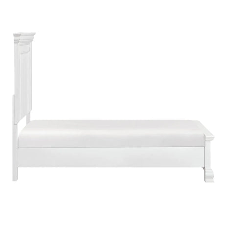 York White Full Panel Bed by Homelegance at Eve Furniture