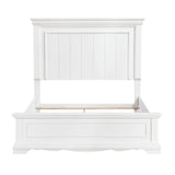 York White Eastern King Panel Bed by Homelegance at Eve Furniture