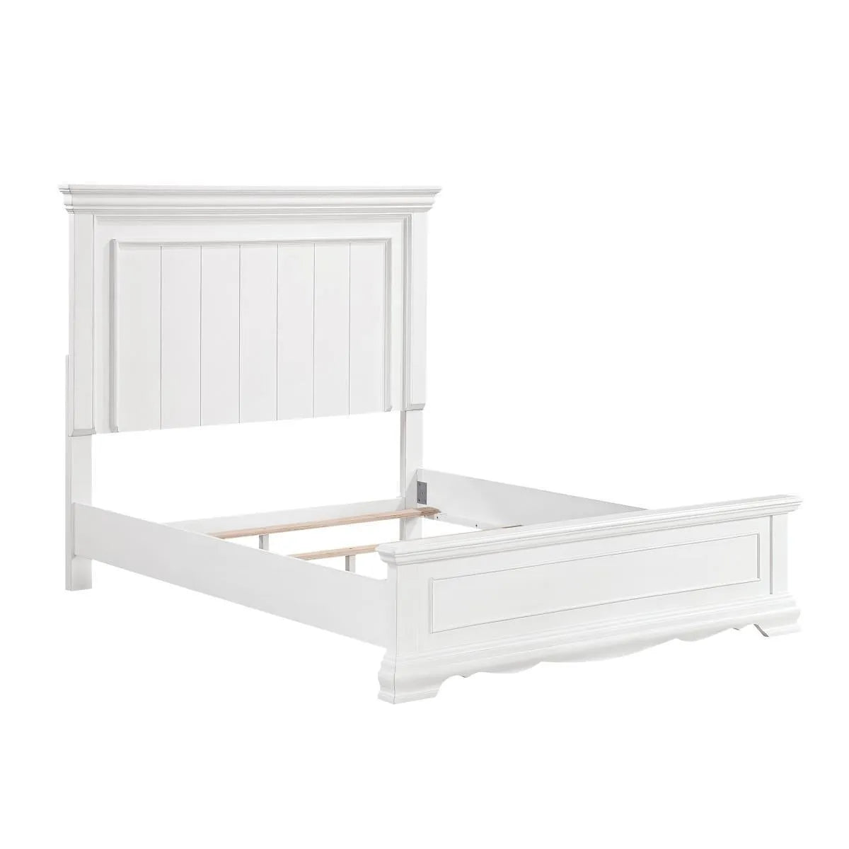 York White Full Panel Bed by Homelegance at Eve Furniture