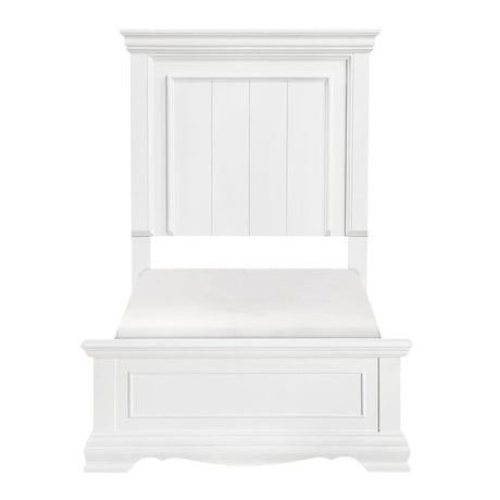 York White Queen Panel Bedroom Set by Homelegance at Eve Furniture