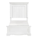 York White Twin Panel Bed by Homelegance at Eve Furniture
