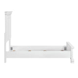 York White Twin Panel Bed by Homelegance at Eve Furniture