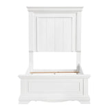 York White Twin Panel Bed by Homelegance at Eve Furniture