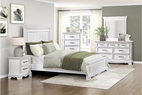 York White Youth Panel Bedroom Set by Homelegance at Eve Furniture