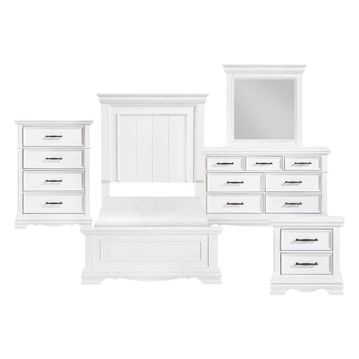 York White Youth Panel Bedroom Set by Homelegance at Eve Furniture