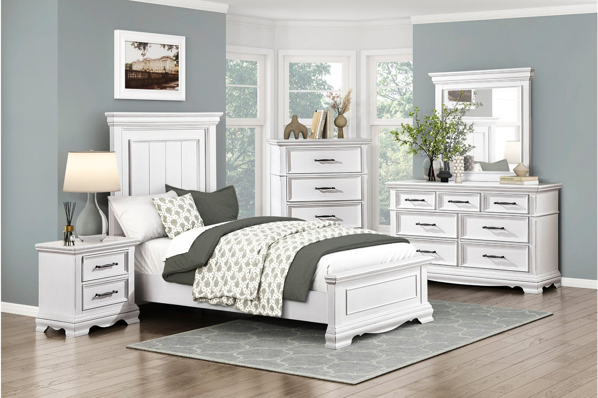 York White Youth Panel Bedroom Set by Homelegance at Eve Furniture