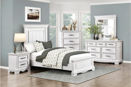 York White Youth Panel Bedroom Set by Homelegance at Eve Furniture