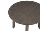 Yorktown Gray 5-Piece Round Dining Room Set by Steve Silver at Eve Furniture
