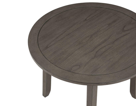 Yorktown Gray 5-Piece Round Dining Room Set by Steve Silver at Eve Furniture