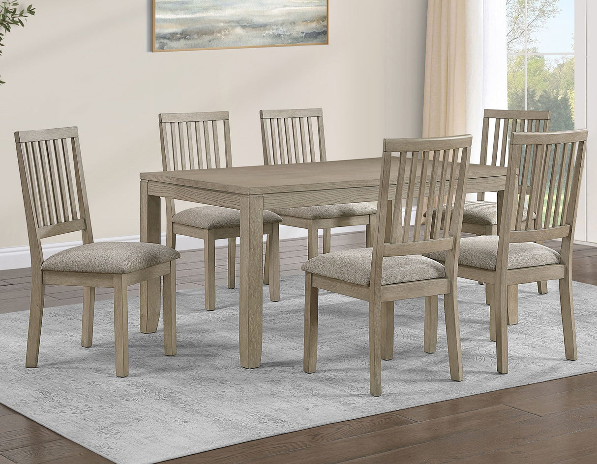 Yorktown Warm Sand 7-Piece Dining Room Set by Steve Silver at Eve Furniture